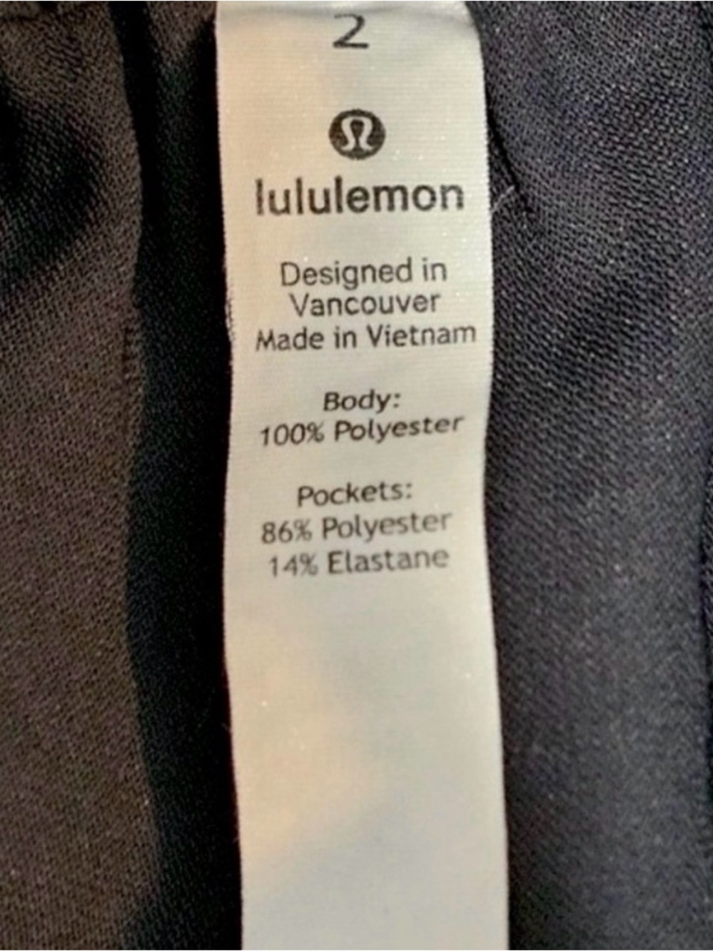 Lululemon NOIR Pant Black Wide Leg Tie Front Trousers Relaxed Fit - Picture 11 of 12
